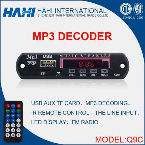 High Cost Performance FM Radio Tuner MP3 Player Chip for Bluetooth